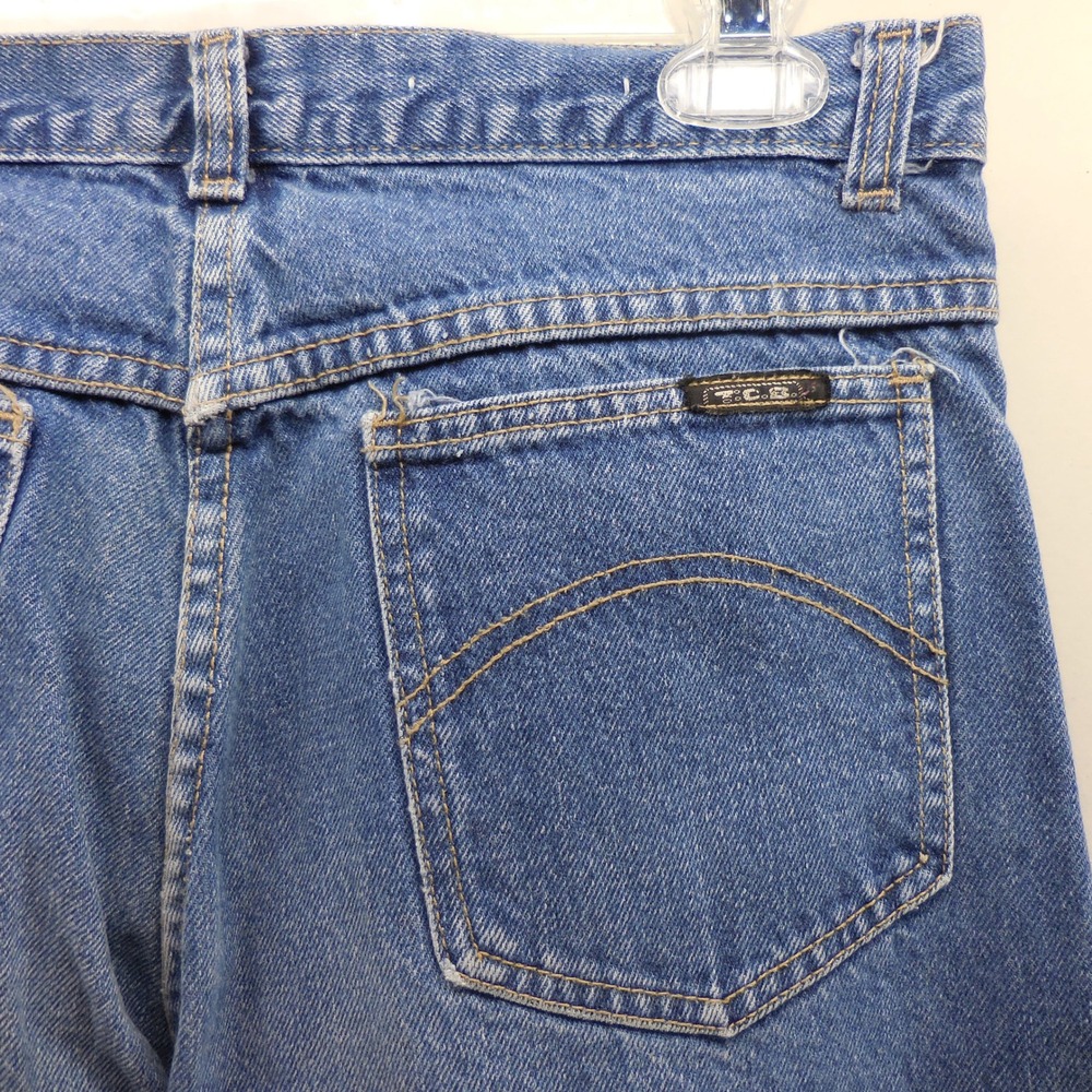 Vintage 70s Flynn Flared Bootcut Jeans‎ Mens 30x30 Medium Wash High Rise T.C.B.
